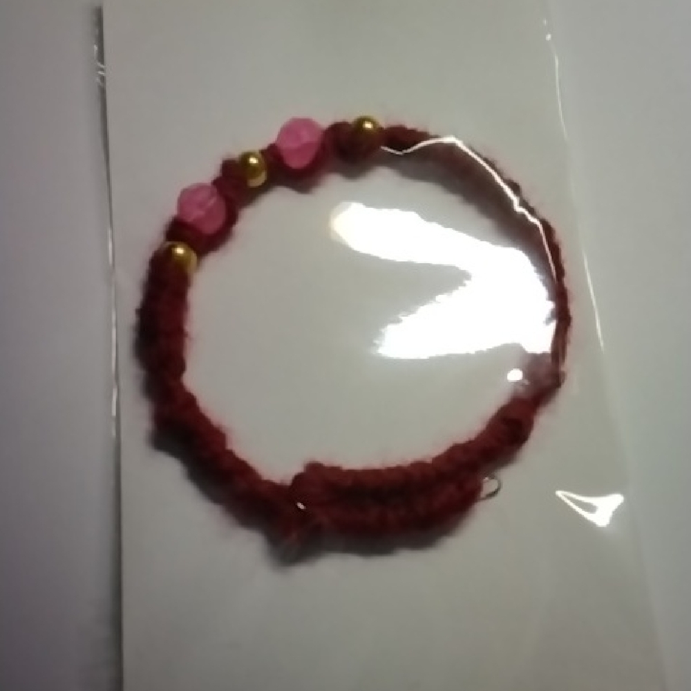 Lorena Espinoza Design Red and Pink Bracelet
